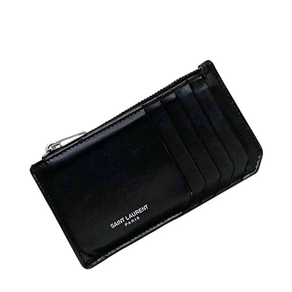 Saint Laurent Coin Case Card Case Black